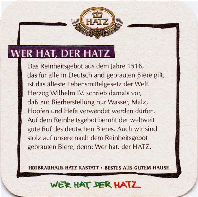 rastatt ra-bw hatz quad 3a (185-das reinheitsgebot)